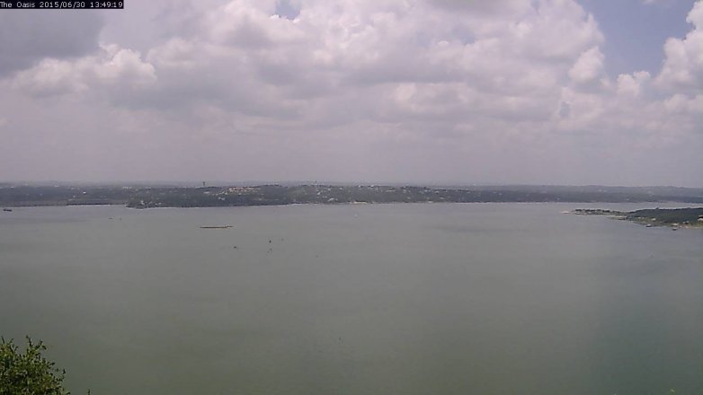 Lake Travis webcam, June 30, 2015 12:55 PM CT