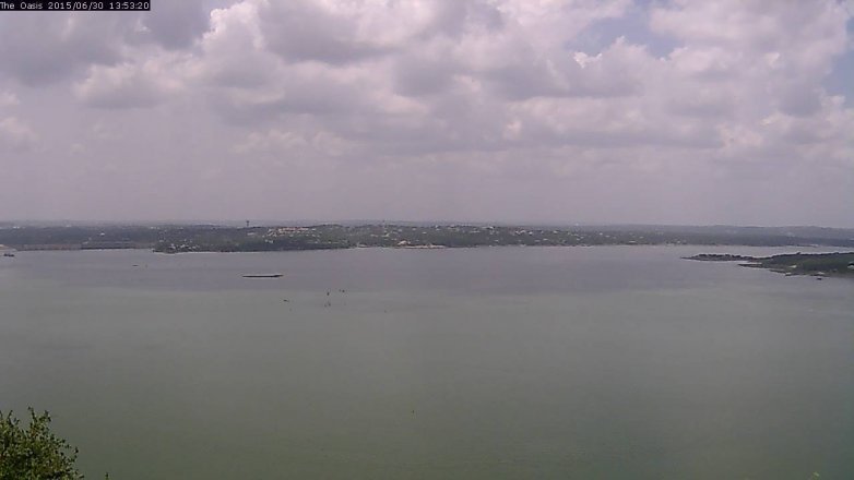 Lake Travis webcam, June 30, 2015 1:00 PM CT