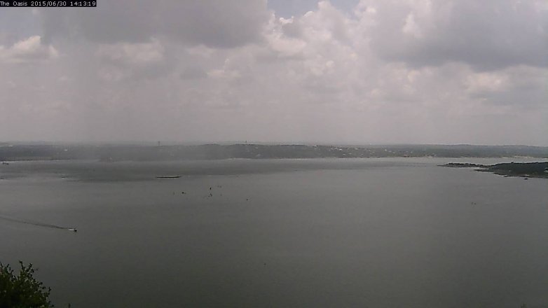 Lake Travis webcam, June 30, 2015 1:20 PM CT