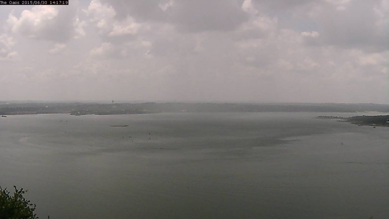Lake Travis webcam, June 30, 2015 1:25 PM CT