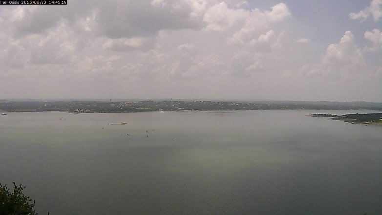 Lake Travis webcam, June 30, 2015 1:50 PM CT