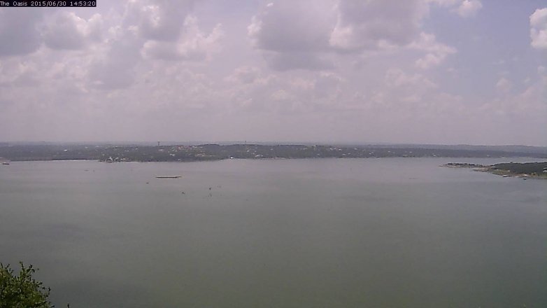 Lake Travis webcam, June 30, 2015 2:00 PM CT
