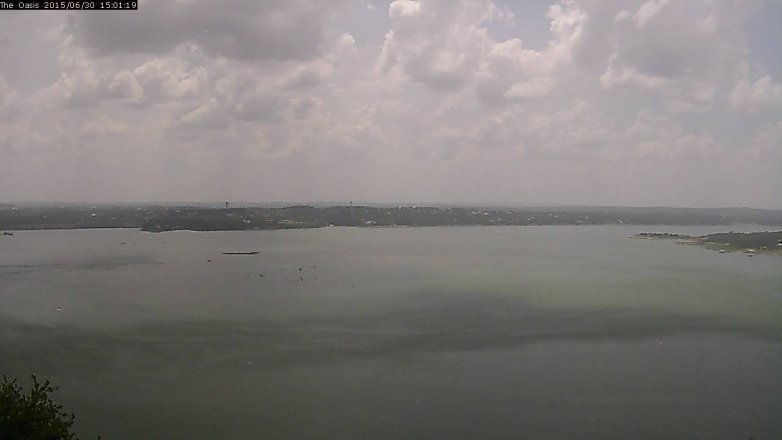 Lake Travis webcam, June 30, 2015 2:05 PM CT