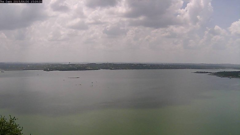 Lake Travis webcam, June 30, 2015 2:15 PM CT