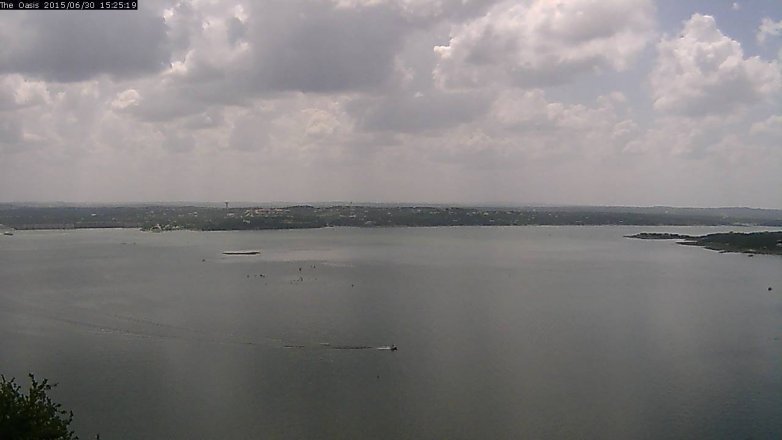 Lake Travis webcam, June 30, 2015 2:30 PM CT