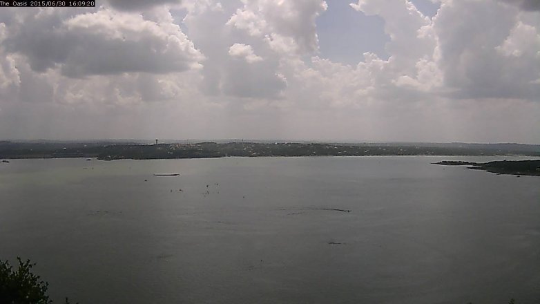 Lake Travis webcam, June 30, 2015 3:15 PM CT