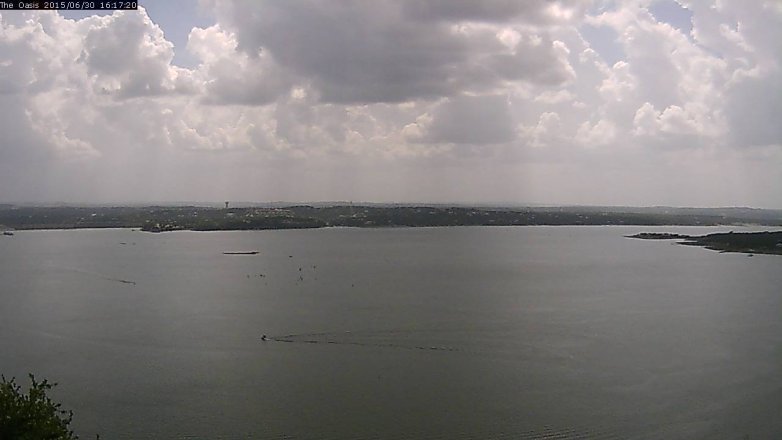 Lake Travis webcam, June 30, 2015 3:25 PM CT