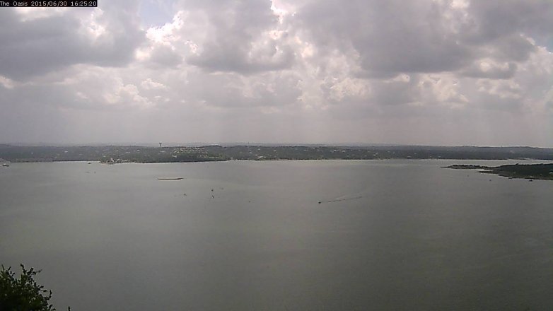 Lake Travis webcam, June 30, 2015 3:30 PM CT