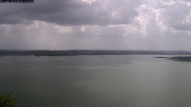 Lake Travis webcam, June 30, 2015 3:40 PM CT