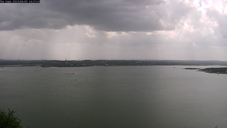 Lake Travis webcam, June 30, 2015 3:45 PM CT