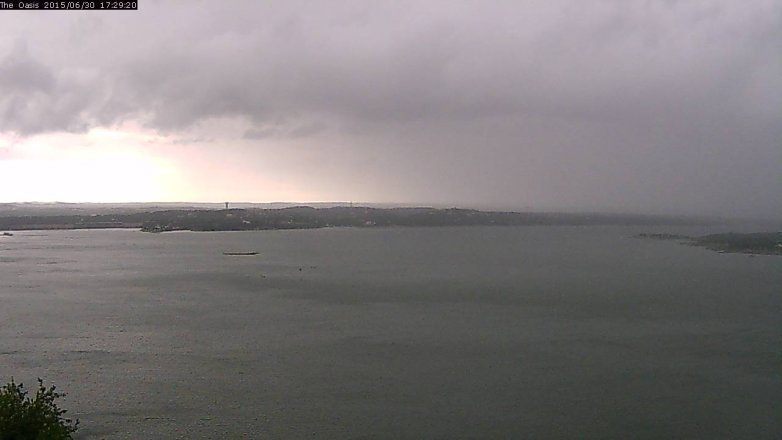 Lake Travis webcam, June 30, 2015 4:35 PM CT