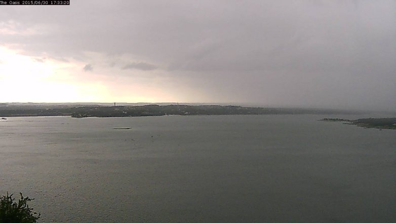 Lake Travis webcam, June 30, 2015 4:40 PM CT