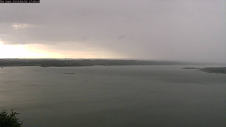 Lake Travis webcam, June 30, 2015 4:55 PM CT