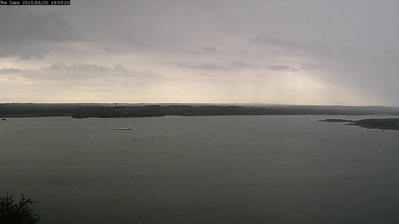 Lake Travis webcam, June 30, 2015 5:15 PM CT