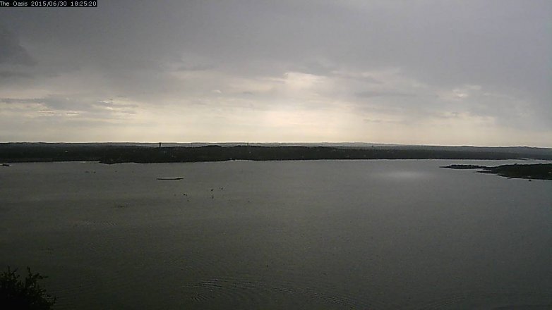 Lake Travis webcam, June 30, 2015 5:30 PM CT