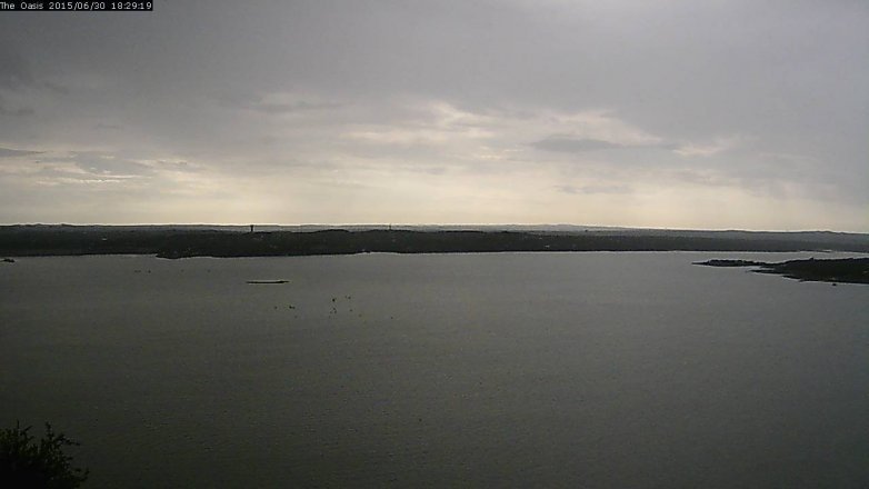 Lake Travis webcam, June 30, 2015 5:35 PM CT
