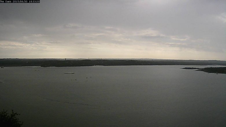 Lake Travis webcam, June 30, 2015 5:40 PM CT