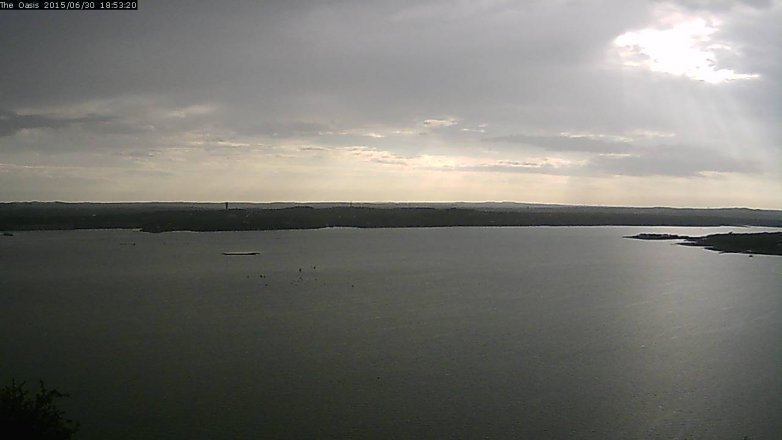 Lake Travis webcam, June 30, 2015 6:00 PM CT