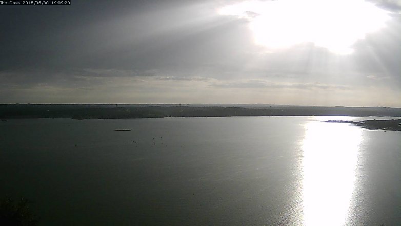 Lake Travis webcam, June 30, 2015 6:15 PM CT