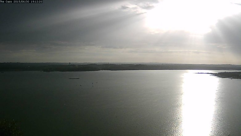 Lake Travis webcam, June 30, 2015 6:20 PM CT