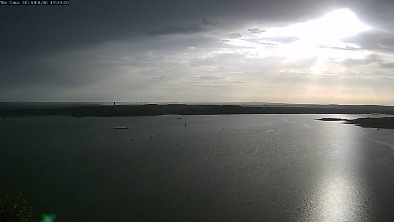 Lake Travis webcam, June 30, 2015 6:40 PM CT