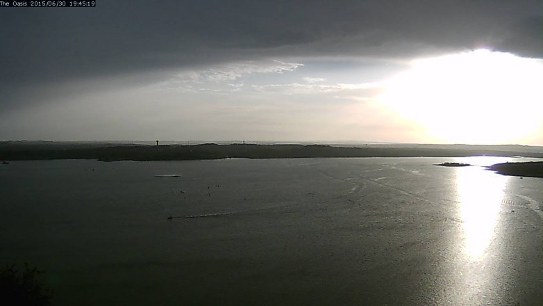 Lake Travis webcam, June 30, 2015 6:50 PM CT