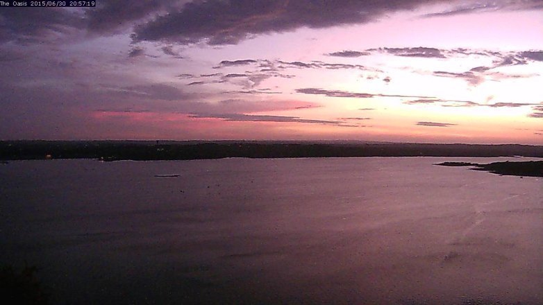Lake Travis webcam, June 30, 2015 8:05 PM CT