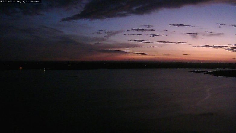 Lake Travis webcam, June 30, 2015 8:10 PM CT