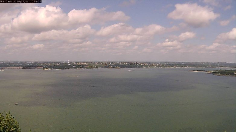 Lake Travis webcam, July 1, 2015 10:00 AM CT