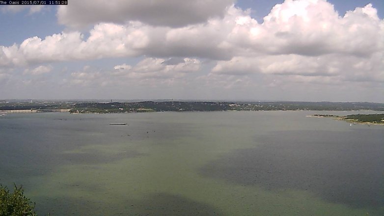 Lake Travis webcam, July 1, 2015 11:00 AM CT