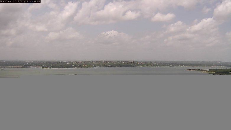 Lake Travis webcam, July 2, 2015 11:45 AM CT