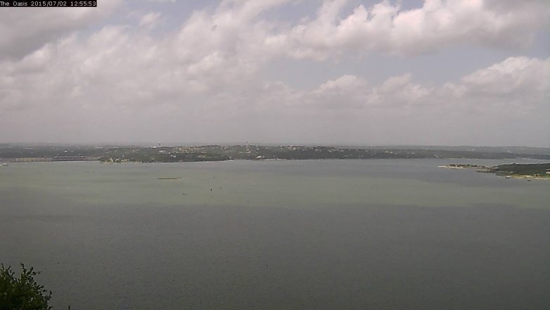 Lake Travis webcam, July 2, 2015 12:00 PM CT