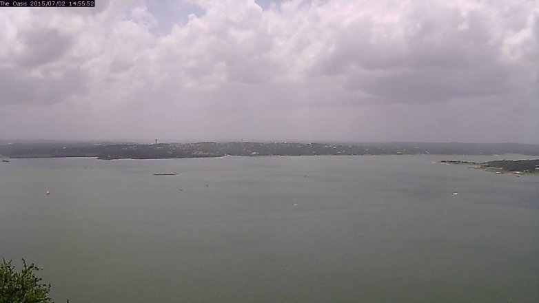 Lake Travis webcam, July 2, 2015 2:00 PM CT