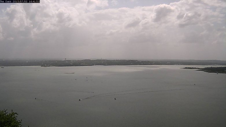 Lake Travis webcam, July 2, 2015 3:50 PM CT