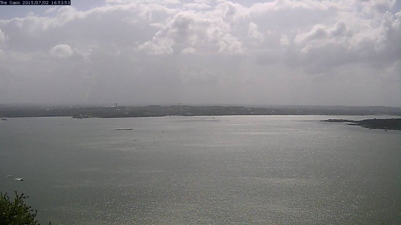 Lake Travis webcam, July 2, 2015 4:00 PM CT