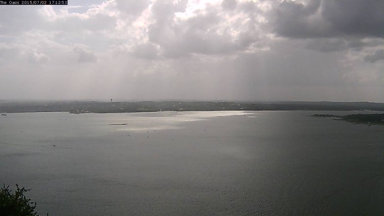 Lake Travis webcam, July 2, 2015 4:20 PM CT
