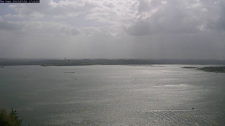 Lake Travis webcam, July 2, 2015 4:25 PM CT