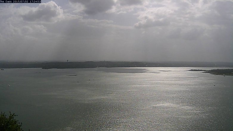 Lake Travis webcam, July 2, 2015 4:30 PM CT