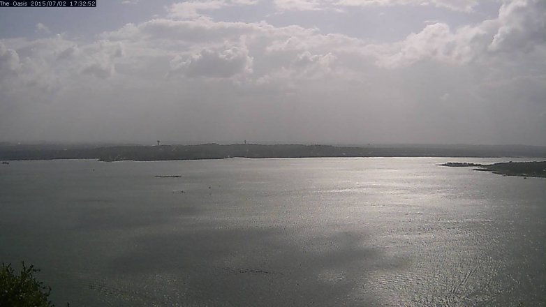 Lake Travis webcam, July 2, 2015 4:40 PM CT