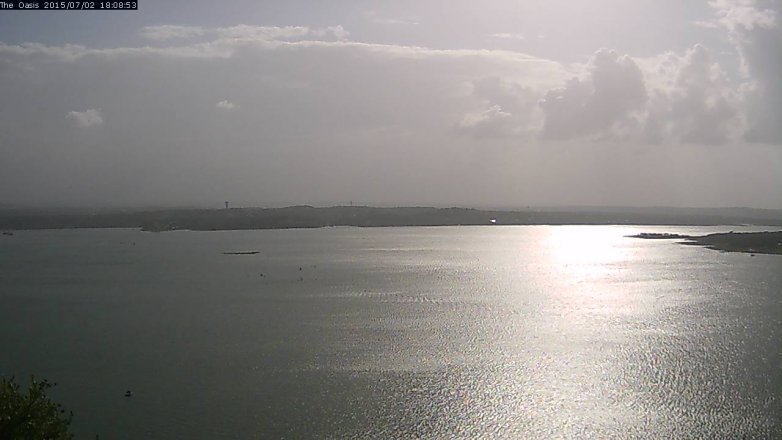Lake Travis webcam, July 2, 2015 5:15 PM CT