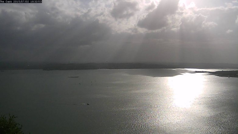 Lake Travis webcam, July 2, 2015 5:40 PM CT