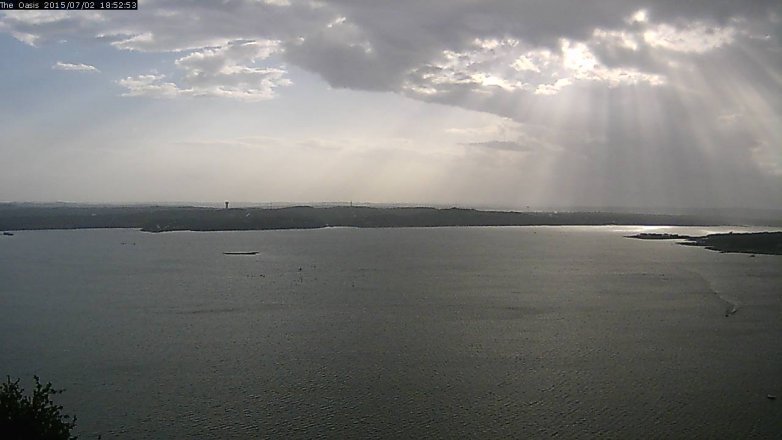 Lake Travis webcam, July 2, 2015 6:00 PM CT