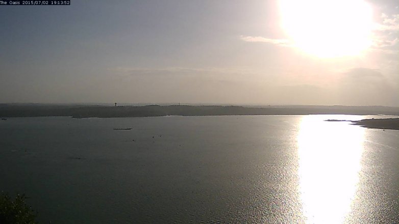 Lake Travis webcam, July 2, 2015 6:20 PM CT