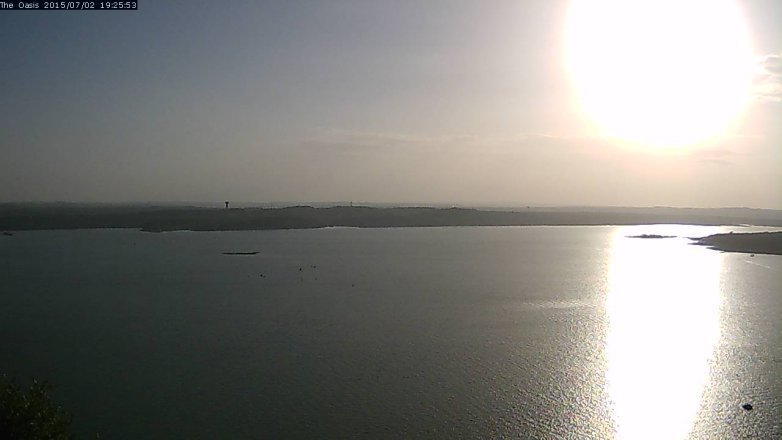Lake Travis webcam, July 2, 2015 6:30 PM CT