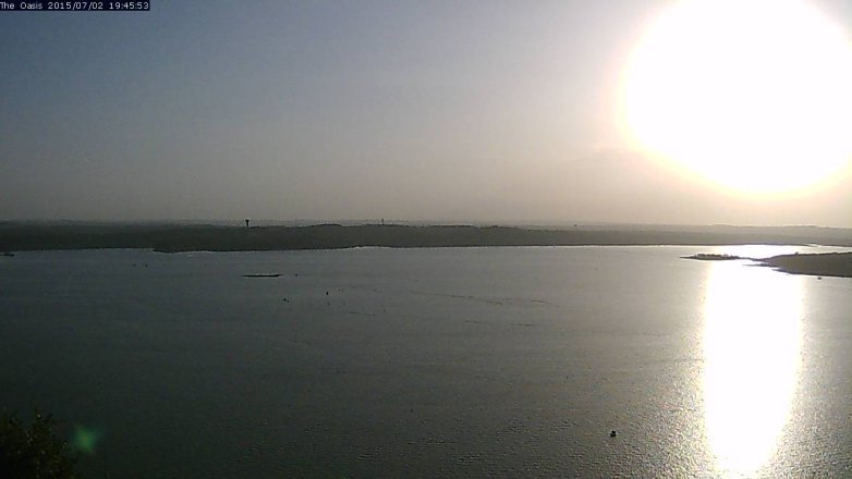 Lake Travis webcam, July 2, 2015 6:50 PM CT