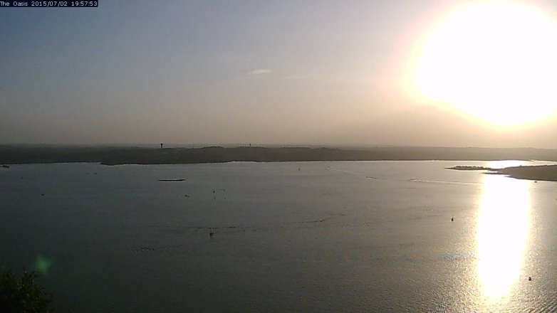 Lake Travis webcam, July 2, 2015 7:05 PM CT