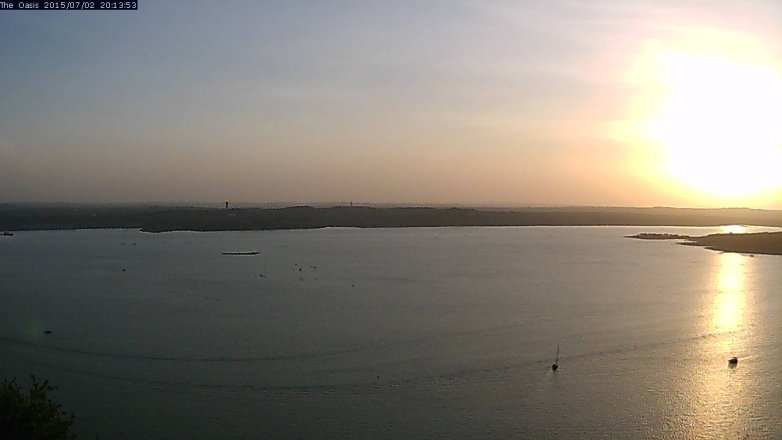 Lake Travis webcam, July 2, 2015 7:20 PM CT