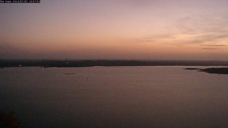 Lake Travis webcam, July 2, 2015 8:05 PM CT