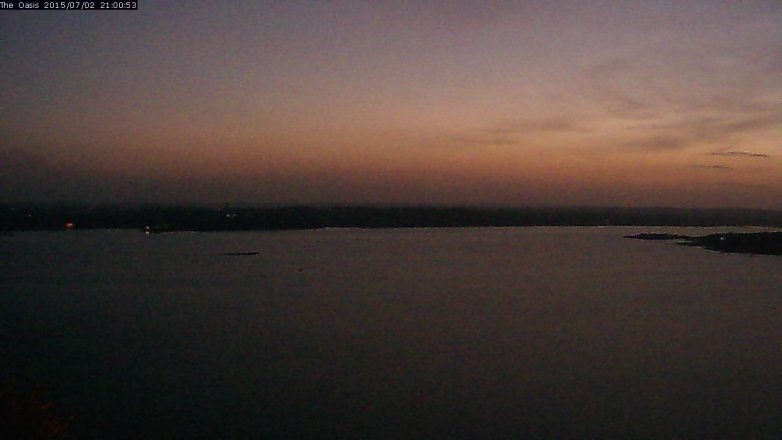 Lake Travis webcam, July 2, 2015 8:10 PM CT