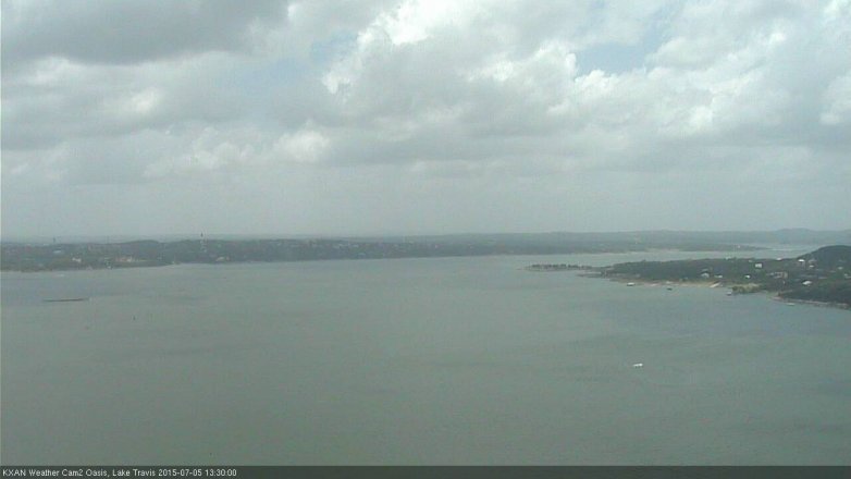 Lake Travis webcam, July 5, 2015 12:55 PM CT